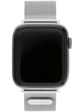 Coach Stainless Silver Apple Watch Band 40mm